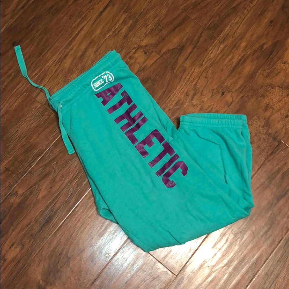teal BCG capri joggers